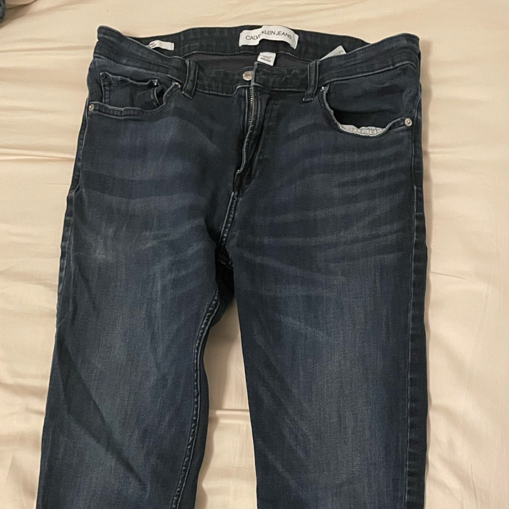 Calvin Klein Jeans Men's Dark Blue Skinny Jeans